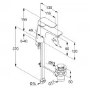 Смеситель для раковины с донным клапаном Kludi Ameo XL 410230575