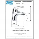 Смеситель для раковины без донного клапана Remer Ten T11