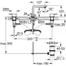 Смеситель для раковины с донным клапаном Grohe Lineare 20304001