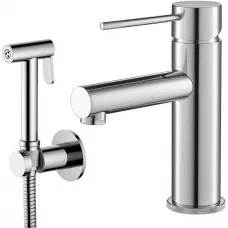 Смеситель для раковины Timo Saona 2360/00G с гигиеническим душем, хром