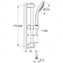 Комплект смесителей Grohe Essence New 33624AL1 + 23590AL1 + 27226AL1