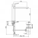 Смеситель для раковины однорычажный с донным клапаном хром, ручка хром Cezares Trend TREND-LC11-01-Cr