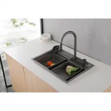 Кухонная мойка Abber Wasser Kreis AF2194NG 68x46 см, никель