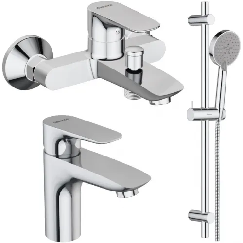 Комплект смесителей Damixa Origin Evo 781000000 + 780210000 + 918100000