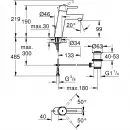 Смеситель для раковины с донным клапаном Grohe Concetto 23450001