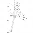 Смеситель для раковины без донного клапана Kludi Pure&Easy 372929165