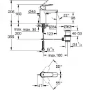 Смеситель для раковины с донным клапаном Grohe Eurosmart Cosmopolitan 23325000