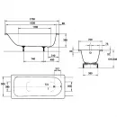 Ванна стальная Kaldewei Eurowa 312-1 119812030001 170x70 см, альпийский белый