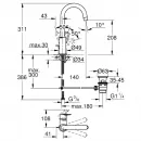 Смеситель для раковины с донным клапаном Grohe BauLoop New 23763001