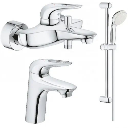 Комплект смесителей Grohe Eurostyle New 33591003 + 32468003 + 27924001