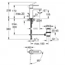 Смеситель для раковины с донным клапаном CoolStart Grohe Plus 23870003