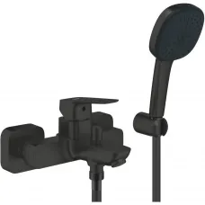 Смеситель для ванны 1018142430 с душевым гарнитуром, черный матовый