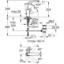 Смеситель для раковины с донным клапаном Grohe Eurocube 23135000