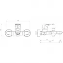 Комплект смесителей Damixa Palace Grand 461000000 + 460210000 + 918100000