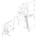 Смеситель для раковины с донным клапаном Am.Pm Inspire F5082100