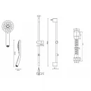 Комплект смесителей Jacob Delafon Lucien E20848-CP + E20849-CP + E32907-CP