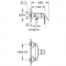 Комплект смесителей Grohe Eurosmart New 33555002 + 32467002