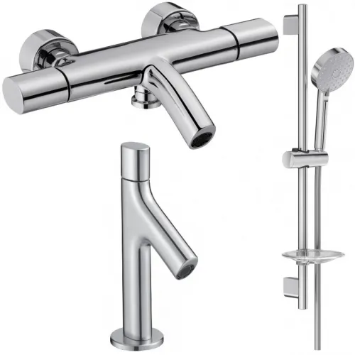 Комплект смесителей Jacob Delafon Talan E10105RU-CP + E10378RU-CP + E99898RU-CP