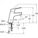 Комплект смесителей Jacob Delafon Lucien E20848-CP + E20849-CP + E32907-CP