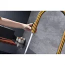 Смеситель для кухни Paulmark Universal Un213880-BG с подключением к фильтру, выдвижным изливом, золотой матовый