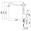 Смеситель для кухни Nobili Antica AT18113BR