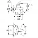 Комплект смесителей Grohe Euroeco 32743000 + 32734000