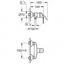 Комплект смесителей Grohe Eurosmart New 33555002 + 32467002 + 27853001