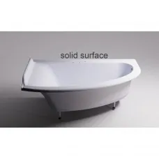 Ванна из литьевого мрамора Astra-Form Анастасия Solid Surface 01010063 182x125 см L, угловая, белый матовый