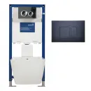 Инсталляция для подвесного унитаза, клавиша хром BT7807C