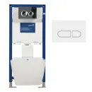 Инсталляция для подвесного унитаза, клавиша хром BT7905С