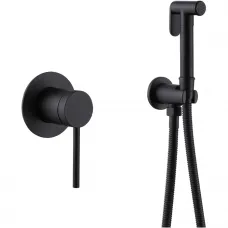 Гигиенический душ Abber Emotion AF8825B со смесителем, черный матовый