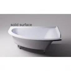 Ванна из литьевого мрамора Astra-Form Анастасия Solid Surface 01010064 182x125 см R, угловая, белый матовый