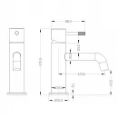 Смеситель для раковины Boheme Uno 461-G