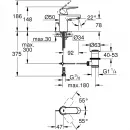 Смеситель для раковины с донным клапаном Grohe Eurosmart Cosmopolitan 32825000
