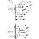 Комплект смесителей (3 в 1) Grohe Eurosmart New 124446