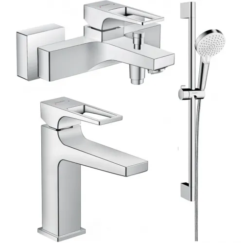 Комплект смесителей Hansgrohe Metropol 74540000 + 74507000 + 26532400