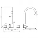 Смеситель для раковины без донного клапана Damixa Scandinavian Pure 360200000