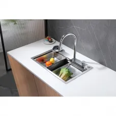 Кухонная мойка Abber Wasser Kreis AF2194 68x46 см, нержавеющая сталь