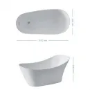 Акриловая ванна Kerasan Waldorf 743201 167x82 см, отдельностоящая, белый