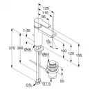 Смеситель для раковины с донным клапаном Kludi Zenta SL 482900565