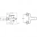 Комплект смесителей Jacob Delafon Kumin E99460-CP + E99447-CP + E99898RU-CP