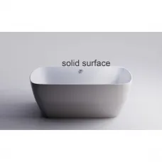 Ванна из литьевого мрамора Astra-Form Антарес Solid Surface 01010074 160x75 см, отдельностоящая, белый матовый