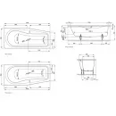 Ванна стальная Bette Luna 2750-000 PLUS 170x75 см, с водоотталкивающим покрытием, белый