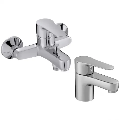 Комплект смесителей Jacob Delafon July E16033-4-CP + E16027-4ND-CP