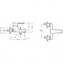 Комплект смесителей Jacob Delafon July E16033-4-CP + E16027-4ND-CP