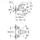 Комплект смесителей Grohe Eurosmart New 33300002 + 32467002