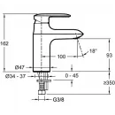 Комплект смесителей Jacob Delafon Kumin E99460-CP + E99447-CP