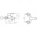 Комплект смесителей Jacob Delafon July E16033-4-CP + E16027-4ND-CP + E99898RU-CP