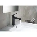 Комплект смесителей Aquatek Оберон AQ1230MB с душевым гарнитуром, черный матовый