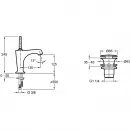 Комплект смесителей Jacob Delafon Margaux E16219-9-CP + E16230-4-CP